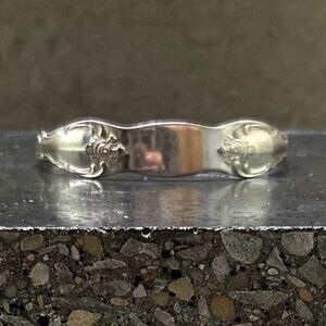 Vintage Oneida Korea Silver Plated Spoon Cuff Bracelet